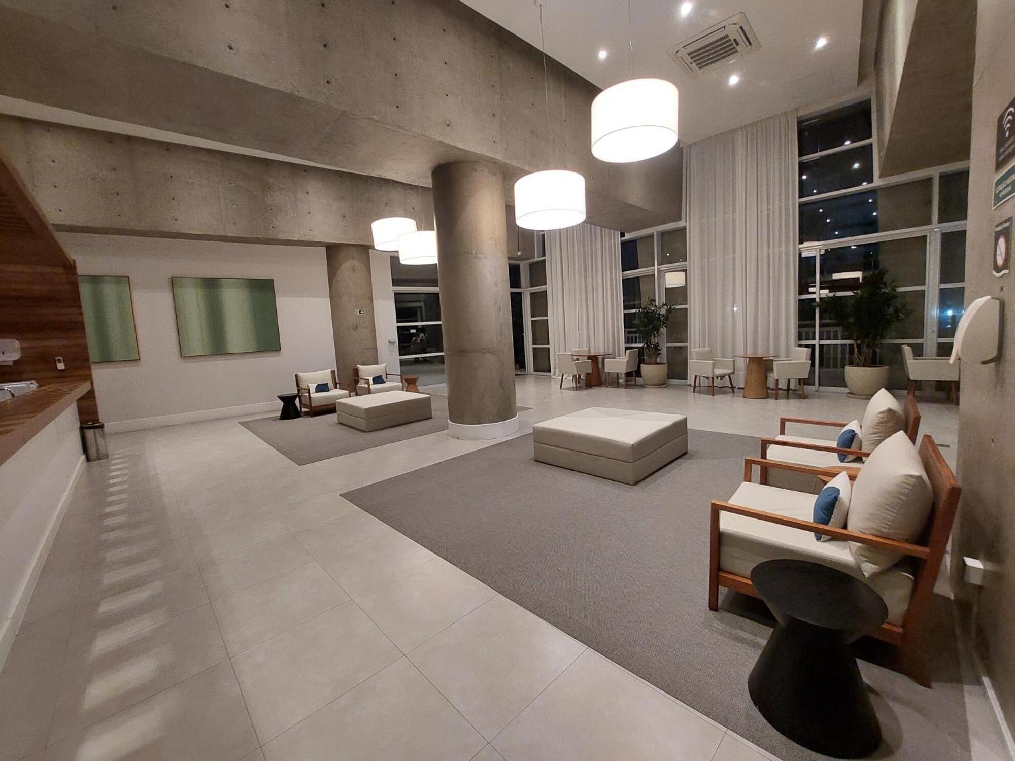 Book Santos - Condominio Unlimited - Apartamento Com Vista Mar E Apartamento Com Vista Piscina Eksteriør bilde