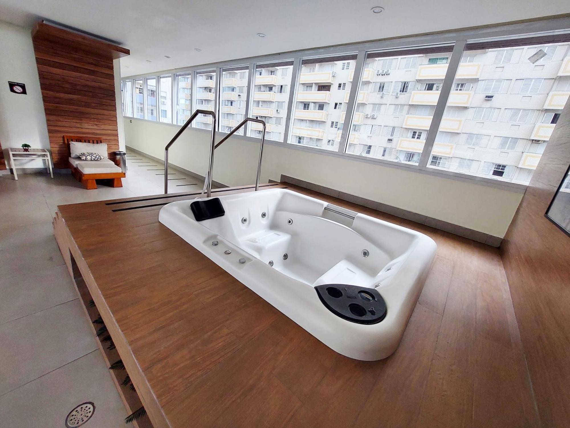 Book Santos - Condominio Unlimited - Apartamento Com Vista Mar E Apartamento Com Vista Piscina Eksteriør bilde