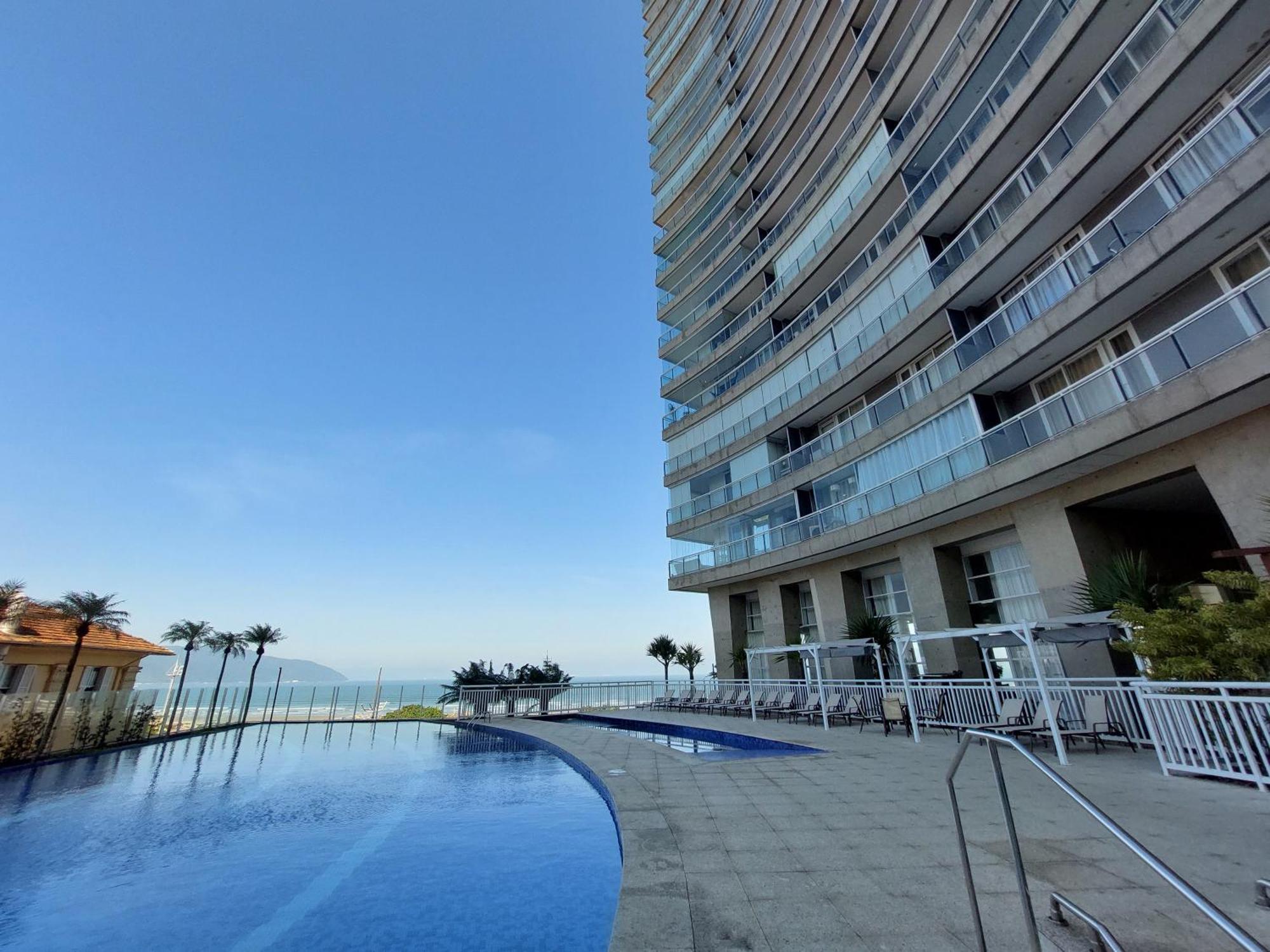 Book Santos - Condominio Unlimited - Apartamento Com Vista Mar E Apartamento Com Vista Piscina Eksteriør bilde